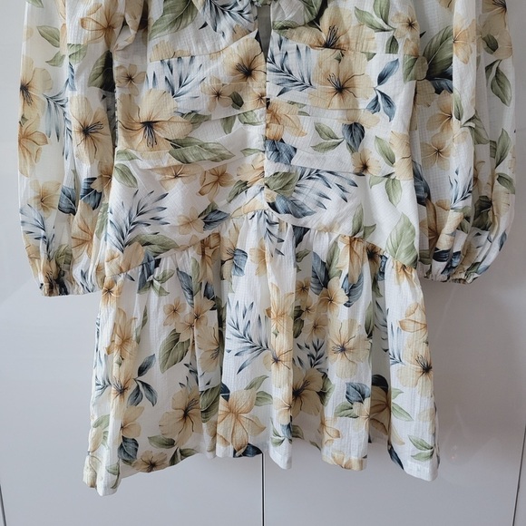 Bec & Bridge Floral Fleurette Mini Dress - Picture 5 of 13